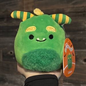 🎃Squishmallow 4.5” Callum the Green Monster Halloween Plush Toy NWT